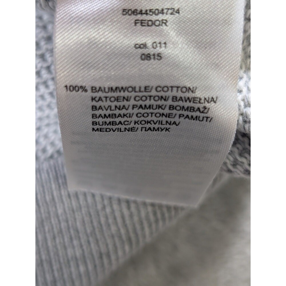 Christian Berg Men XXL Gray Waffle Knit Crewneck Thermal Pullover Sweater - Picture 6 of 8